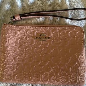 Coach, wristlet, 6inches, pink